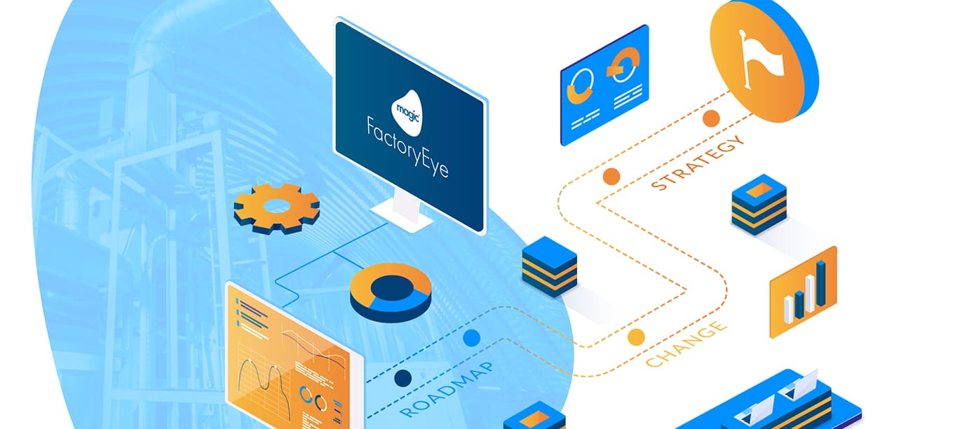 FactoryEye graph showing roadmap, change and strategy