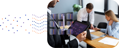 Working group with data dashboard and data streams