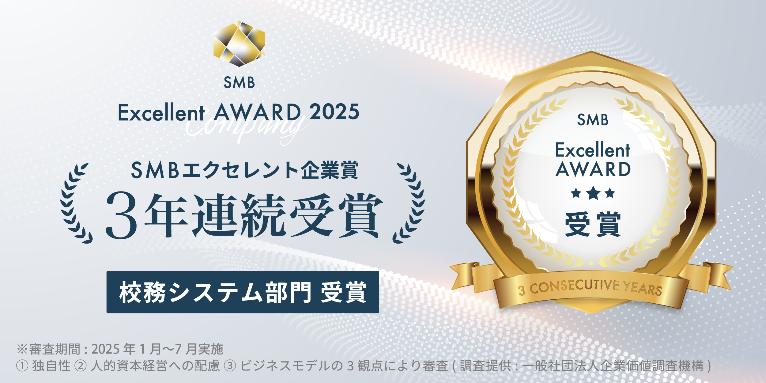 SMBエクセレント企業賞受賞