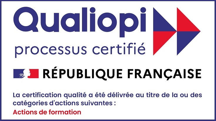 Logo Qualiopi Processus certifié avec République Française
